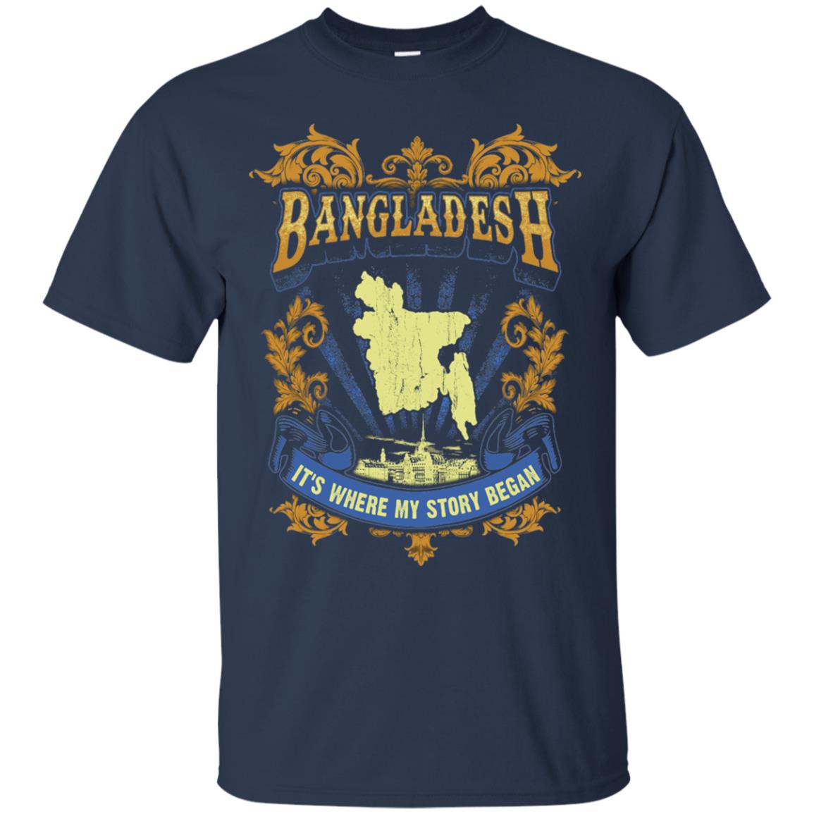 Bangladesh It_s Where My Story Began T-shirt Navy