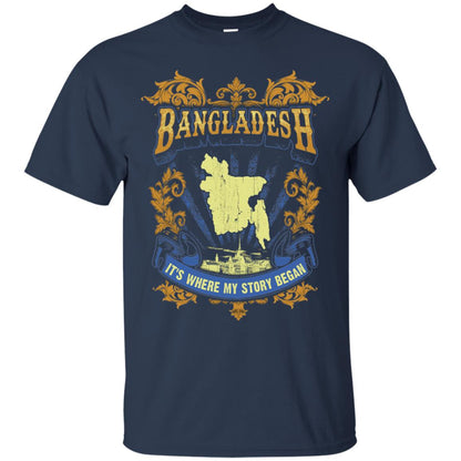 Bangladesh It_s Where My Story Began T-shirt Navy