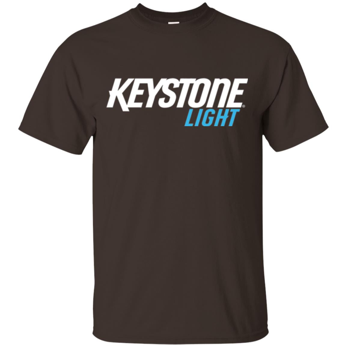 Keystone Light Beer T-shirt Dark Chocolate