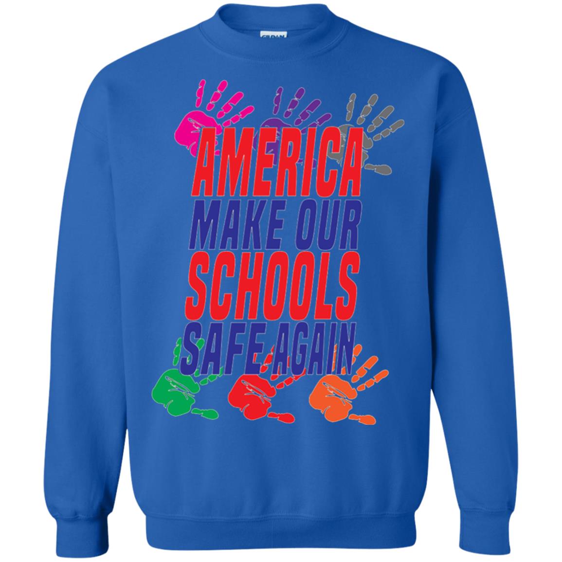 America Make Our Schools Safe Again Gu Control T-shirt Royal