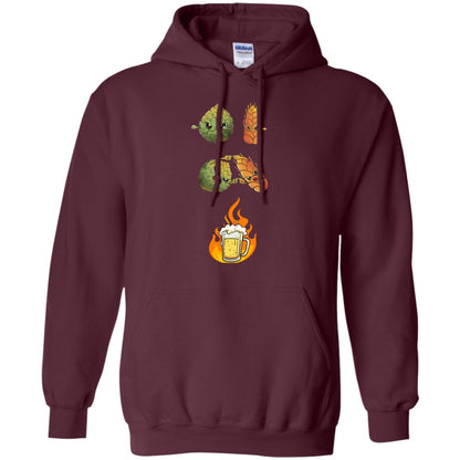 Beer Lover T-shirt Beer Fusion Maroon