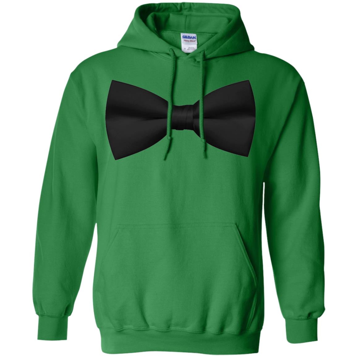 Big Black Bow Tie Tee Shirt Irish Green