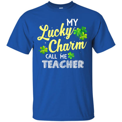 My Lucky Charms Call Me Teacher Saint Patrick_s Day Gift Shirt For Teacher Royal