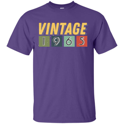 Vintage 1965 53th Birthday Gift Shirt For Mens Or Womens Purple