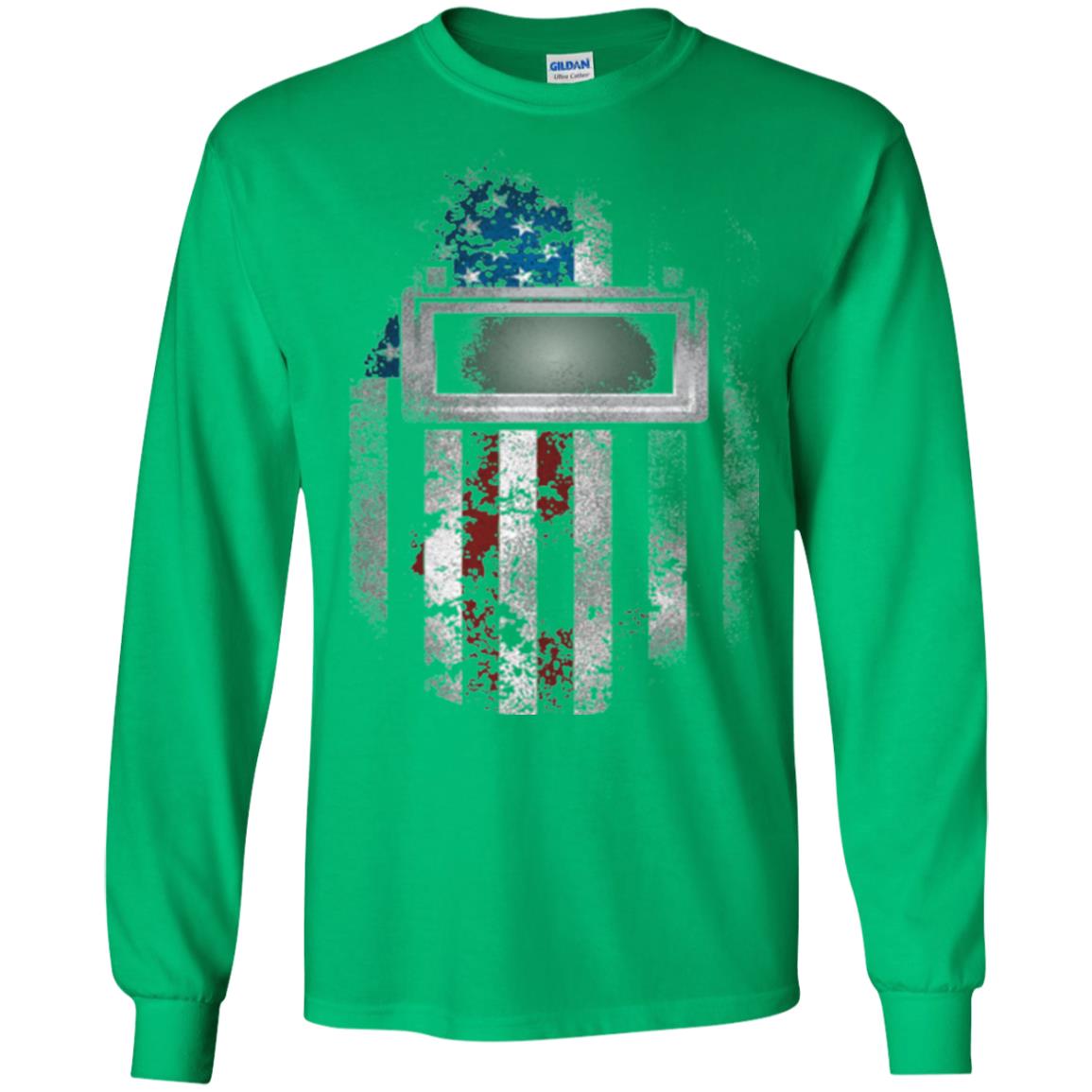 Welder Gift Shirt American Welding Hood Gift T-shirt Irish Green