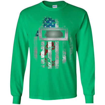 Welder Gift Shirt American Welding Hood Gift T-shirt Irish Green