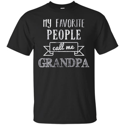 My Favorite People Call Me Grandpa Papa T-shirt Black