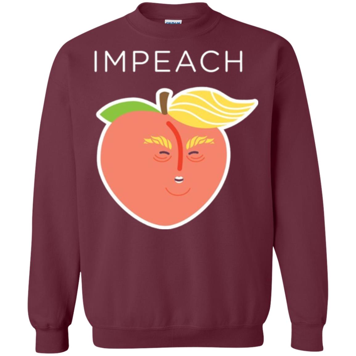 Anti Trump Peach Emoji T-shirt Impeach Donald Maroon