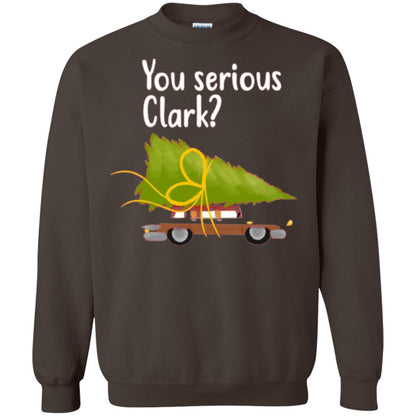 Christmas T-shirt You Serious Clark Dark Chocolate