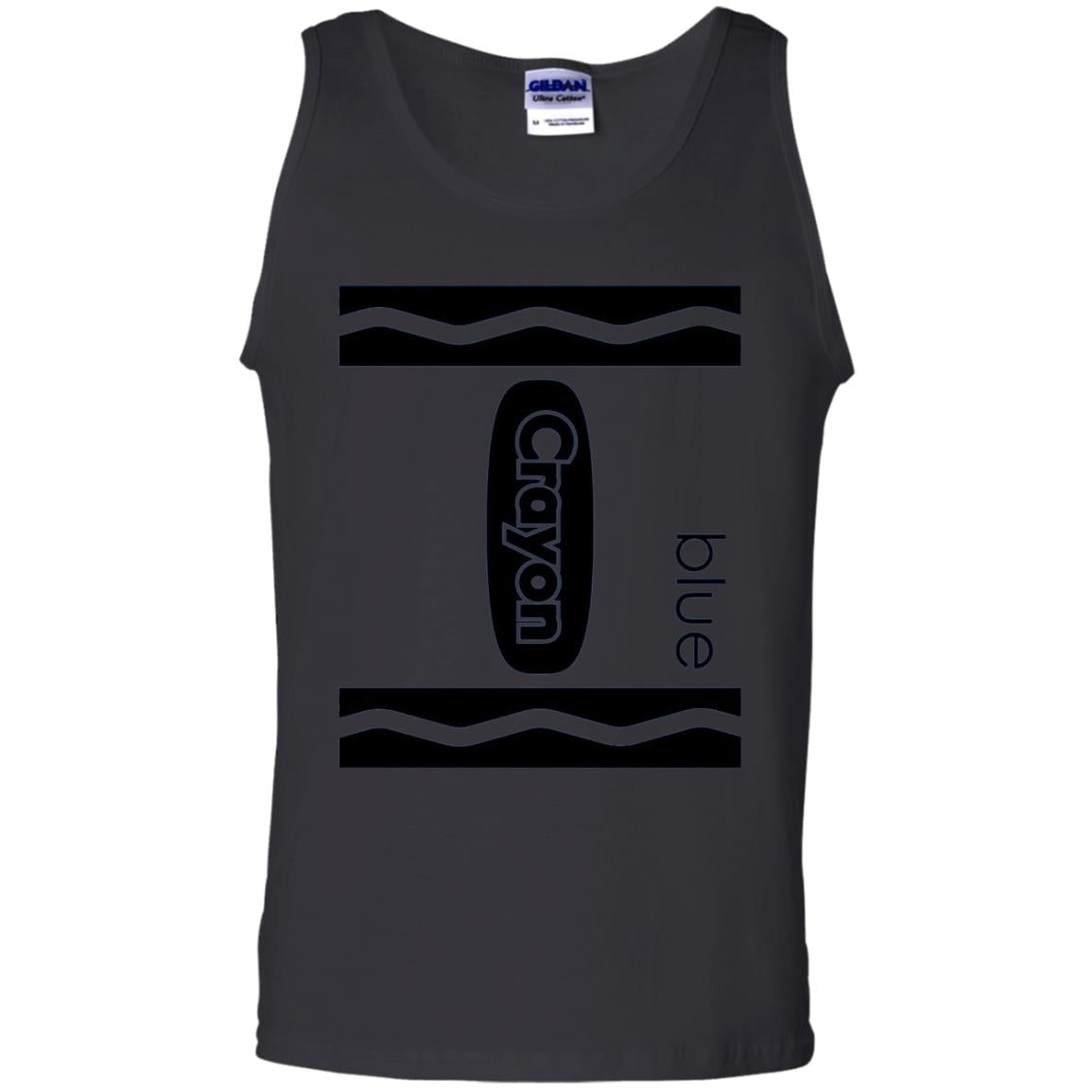 Blue Crayon Halloween Couple Friend Group Costume T-shirt Black