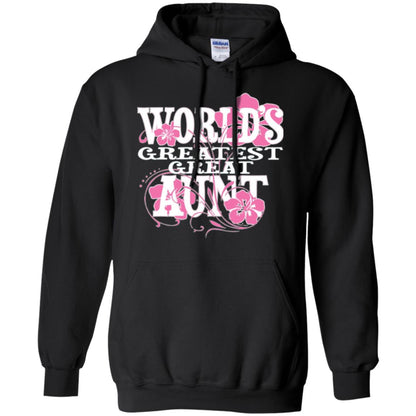 Aunt T-shirt World_s Greatest Great Aunt Black