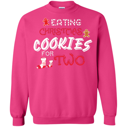 Christmas T-shirt Eating Christmas Cookies For Two Heliconia