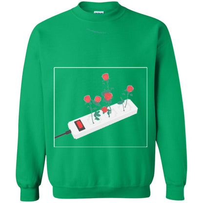 Flower Power Cute Art Aesthetic Vaporwave Digital Rose T-shirt Irish Green