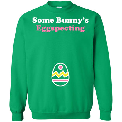 Easter Pregnant Shirt Some Bunnys Eggspecting Irish Green