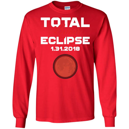 Eclipse January 31st 2018 Total Lunar Eclipse T-shirt Blood Moon Red