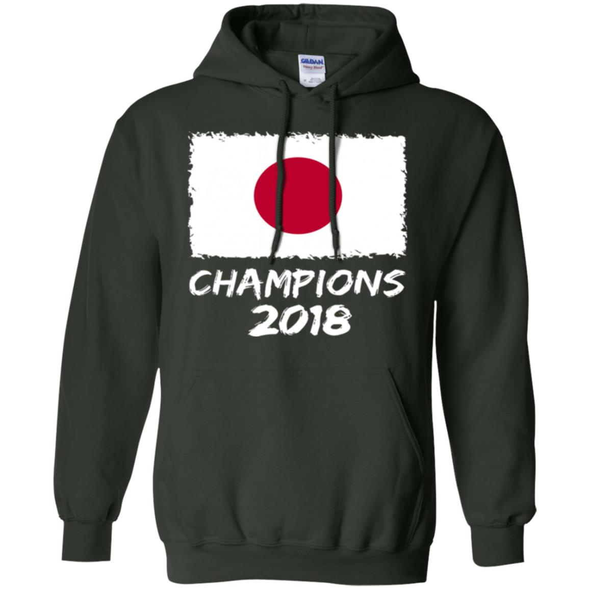 Football Lover T-shirt Japan Champions 2018 T-shirt Forest Green