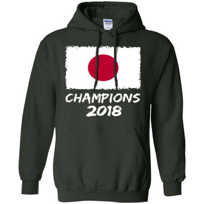 Football Lover T-shirt Japan Champions 2018 T-shirt Forest Green
