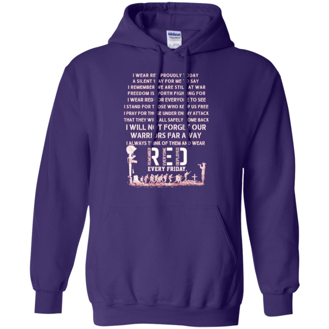 Red Friday Military T-shirt Wear Red Friday Purple