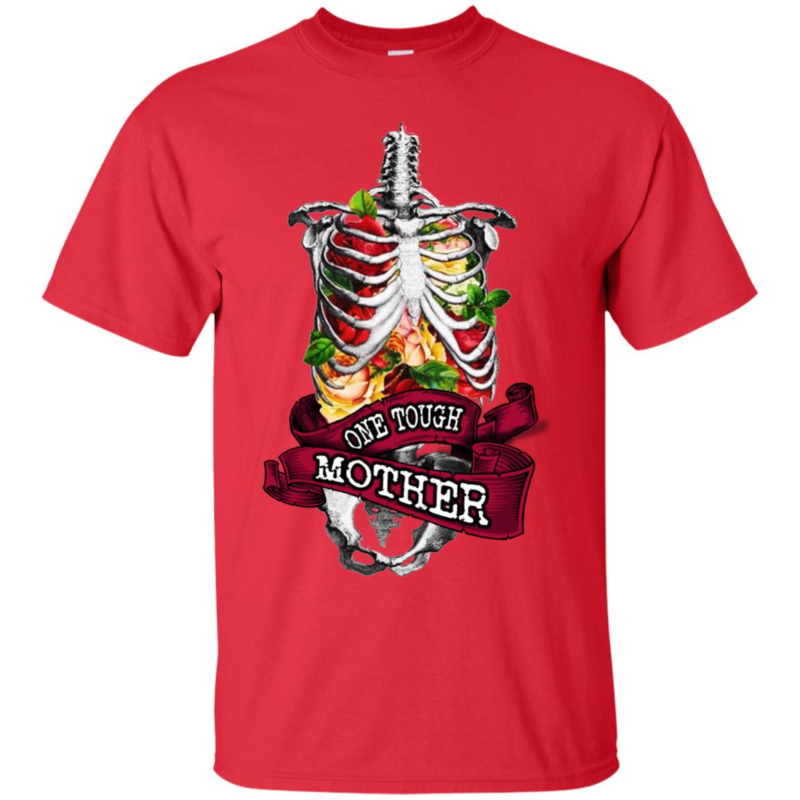 One Tough Mother Mommy Shirt Red