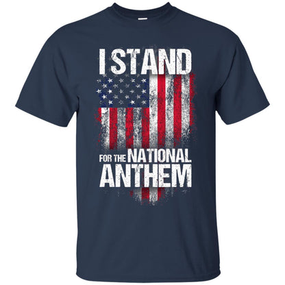 I Stand For The National Anthem T-shirt Navy