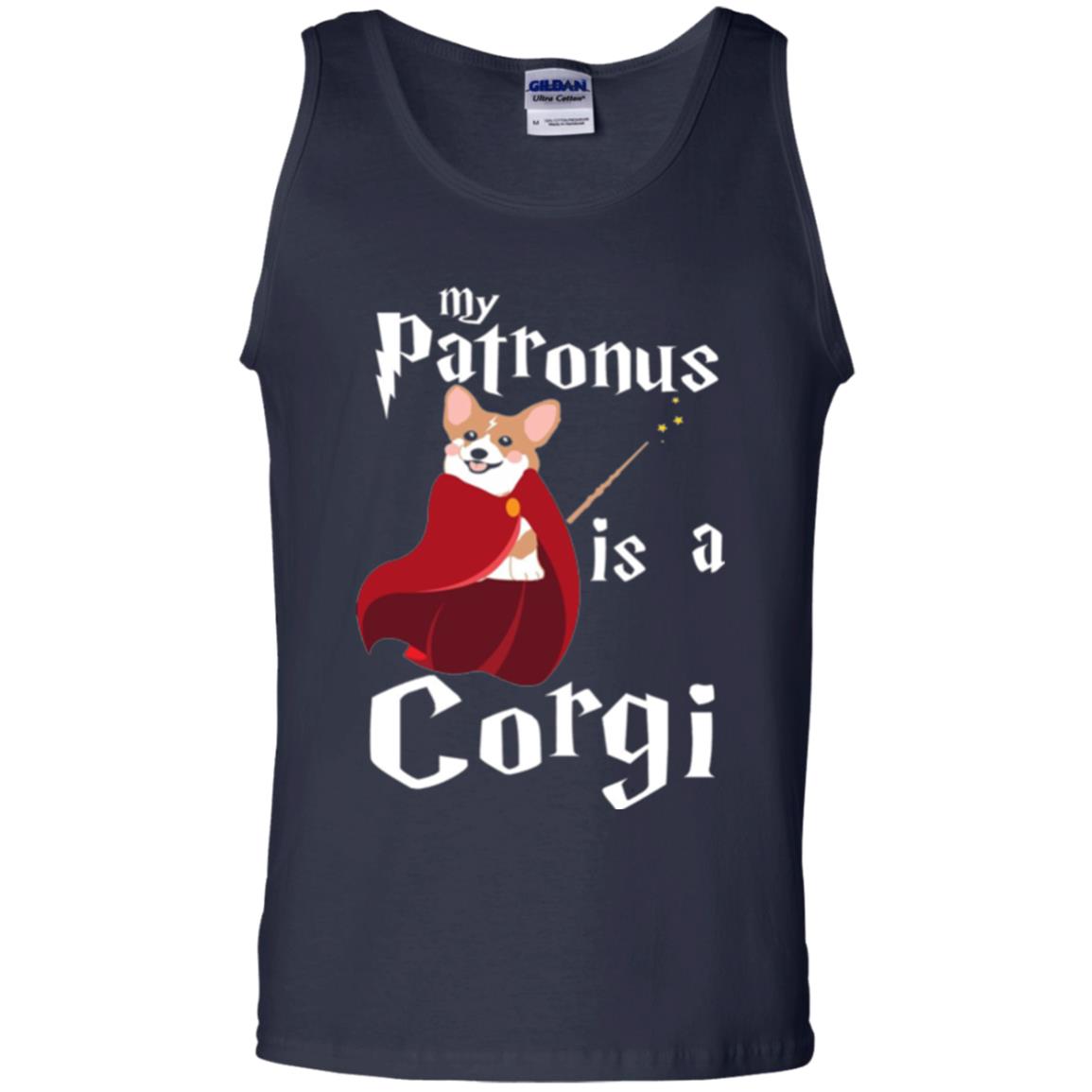 Dog Lover T-shirt My Patronus Is A Corgi Navy