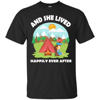 And She Lived Happily Ever After T-shirt Black