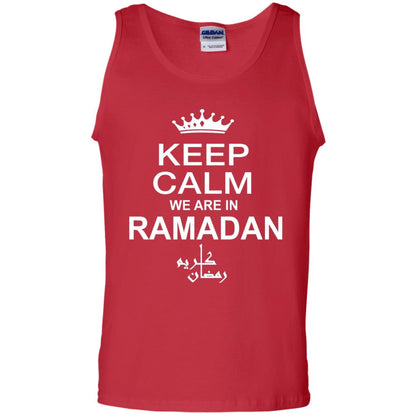 Fashion Casual Shirt Keep Calm We Are In Ramadan Red