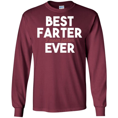 Father T-shirt Best Farter I Mean Best Father Ever Maroon
