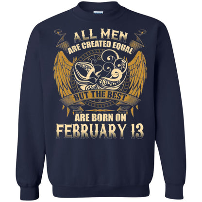 Aquarius T-shirt The Best Are Born On February 13 Navy
