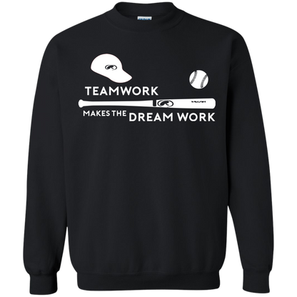 Baseball T-shirt Teamwork Makes The Dream Work Black