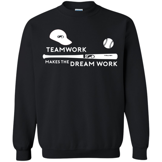 Baseball T-shirt Teamwork Makes The Dream Work Black