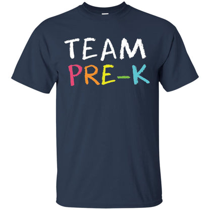 Team Pre-k Back To School Teacher T-shirt Navy