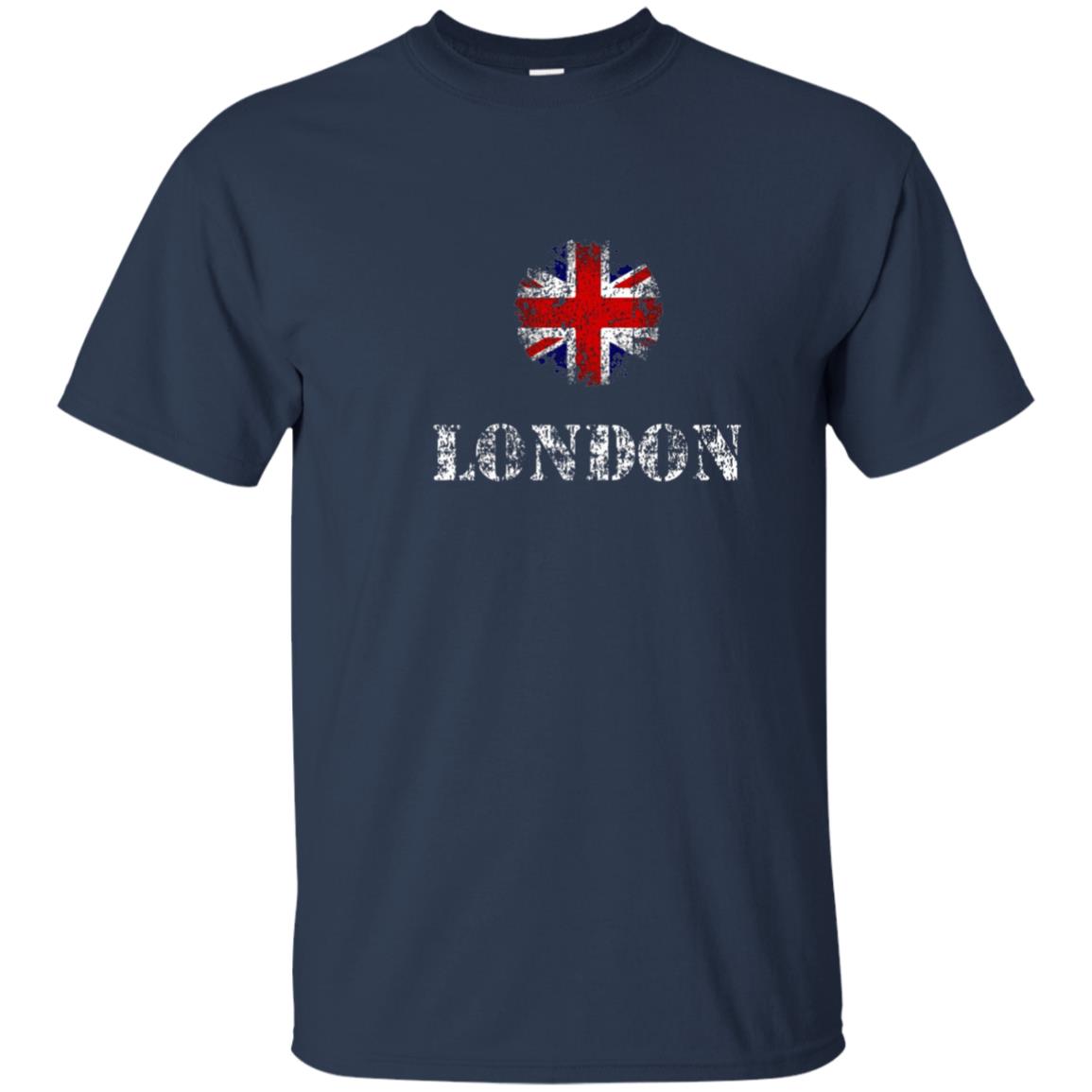 London Queen Elizabeth Uk Flag British Shirt Navy