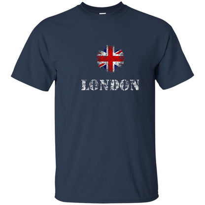 London Queen Elizabeth Uk Flag British Shirt Navy