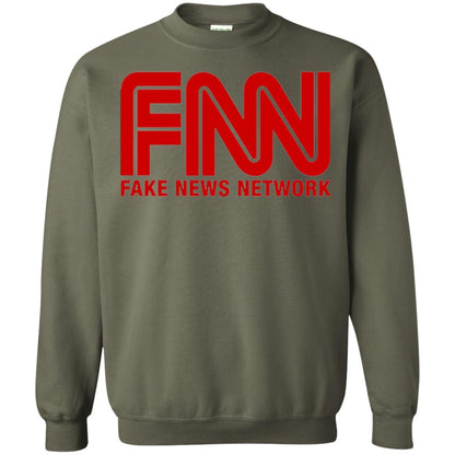 Anti Trump T-shirt Fnn Fake News Network T-shirt Military Green