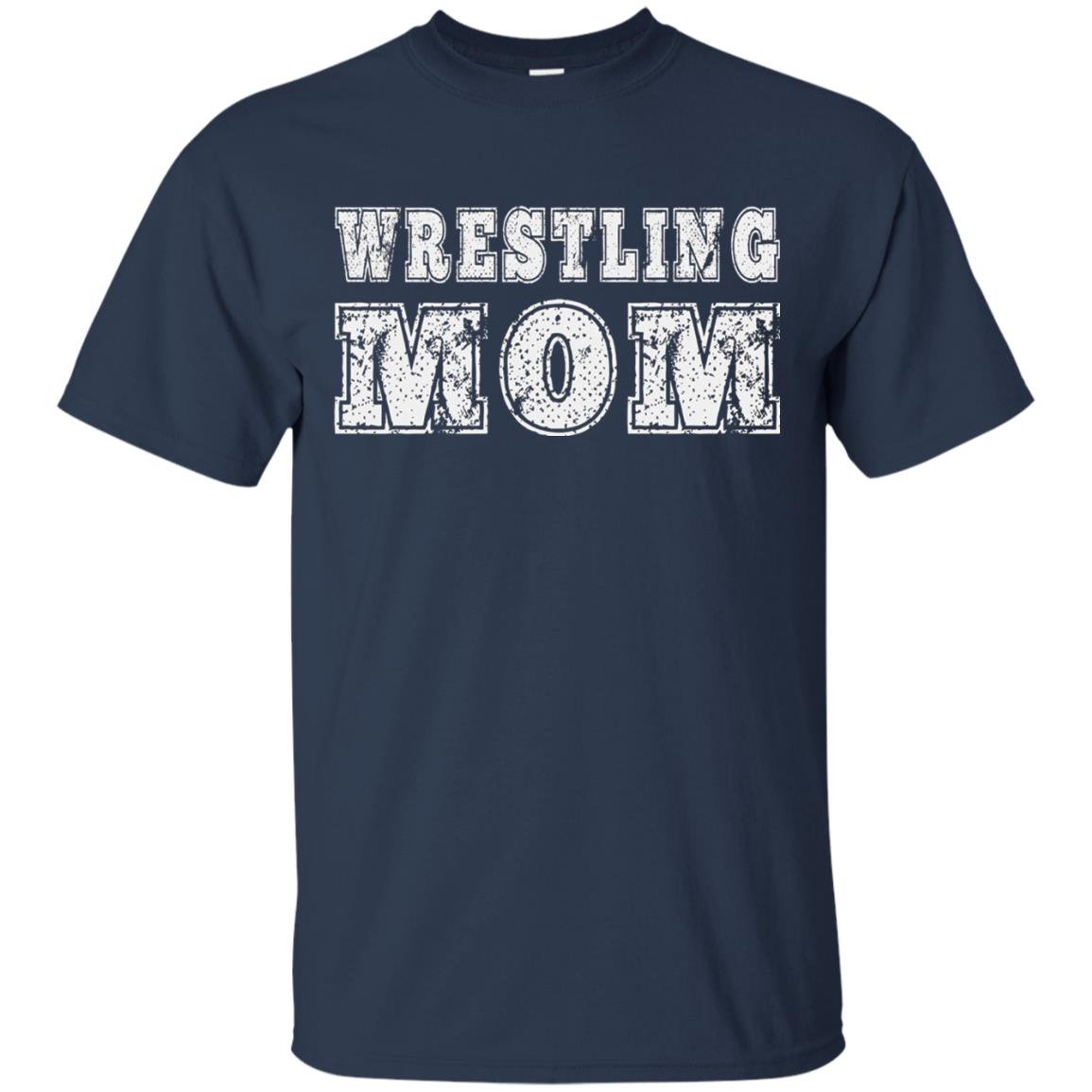 Wrestling Mom Mommy T-shirt Navy