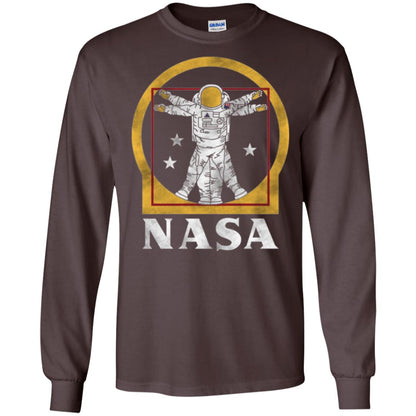 Nasa Vitruvian Astronaut Graphic T-shirt Dark Chocolate