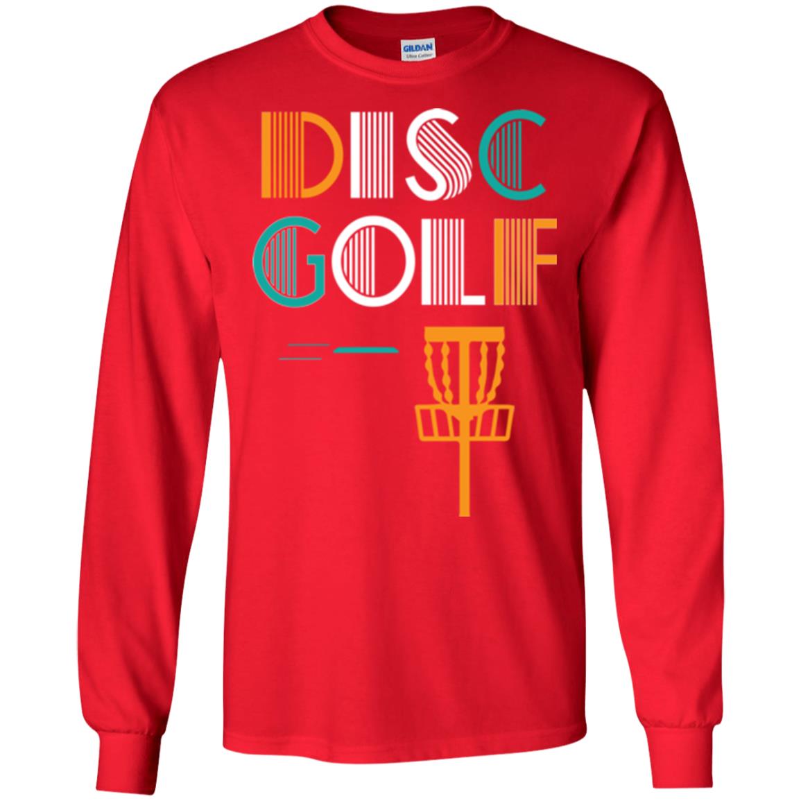 Golf Lover T-shirt Disc Golf Red