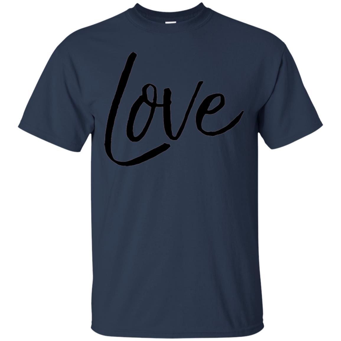 Black Love T-shirt Valentine_s Day Navy