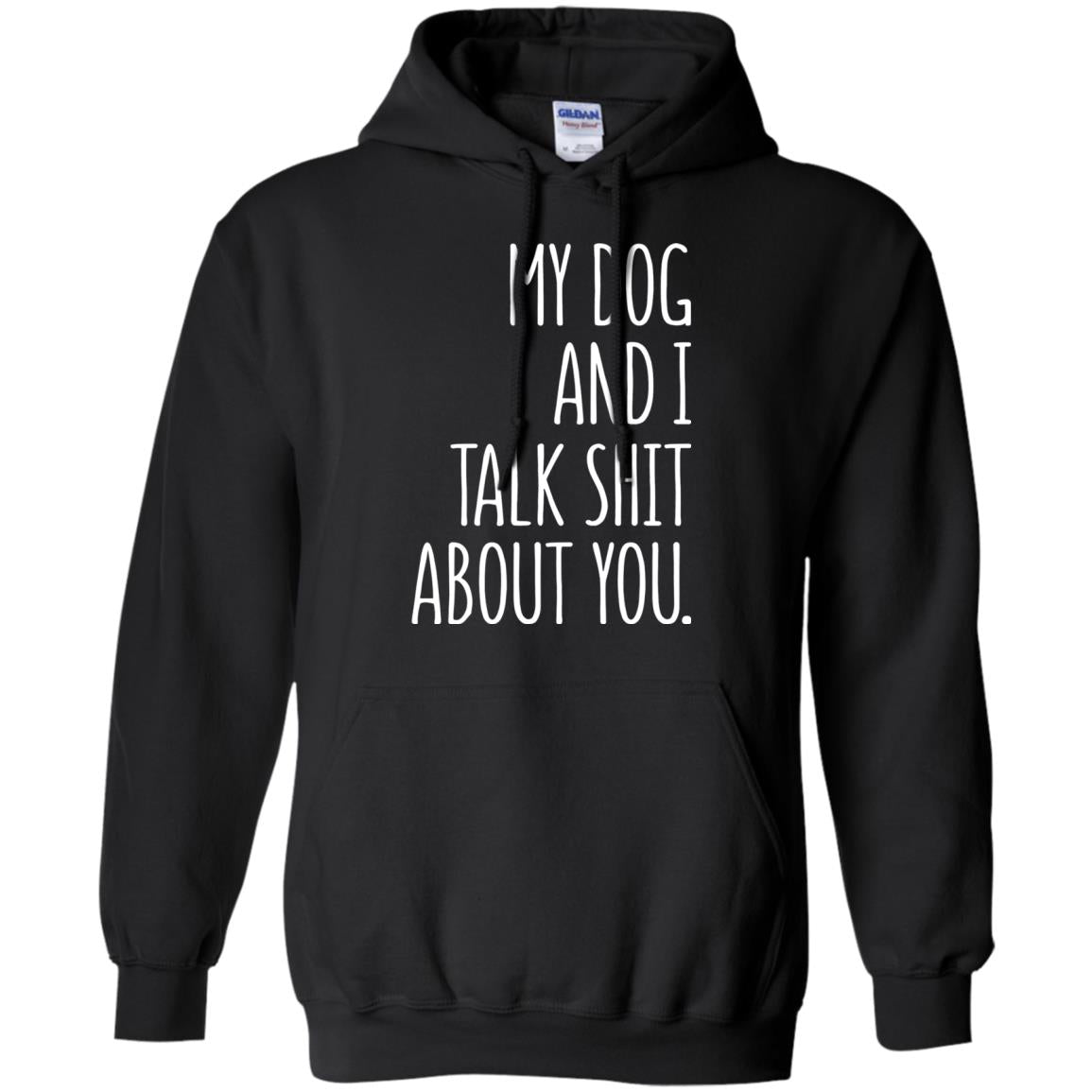 Dog Lovers T-shirt My Dog And I Talk About You Black