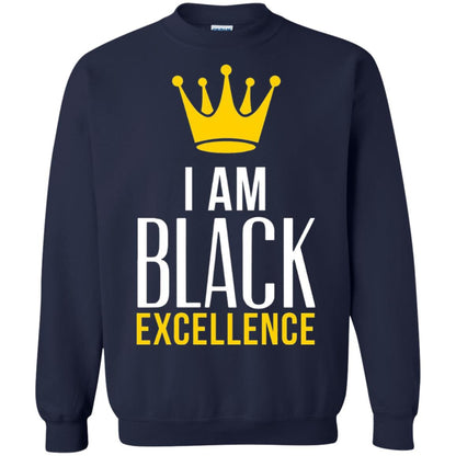 Black Excellence T-shirt Melanin Poppin_ Queen King Navy