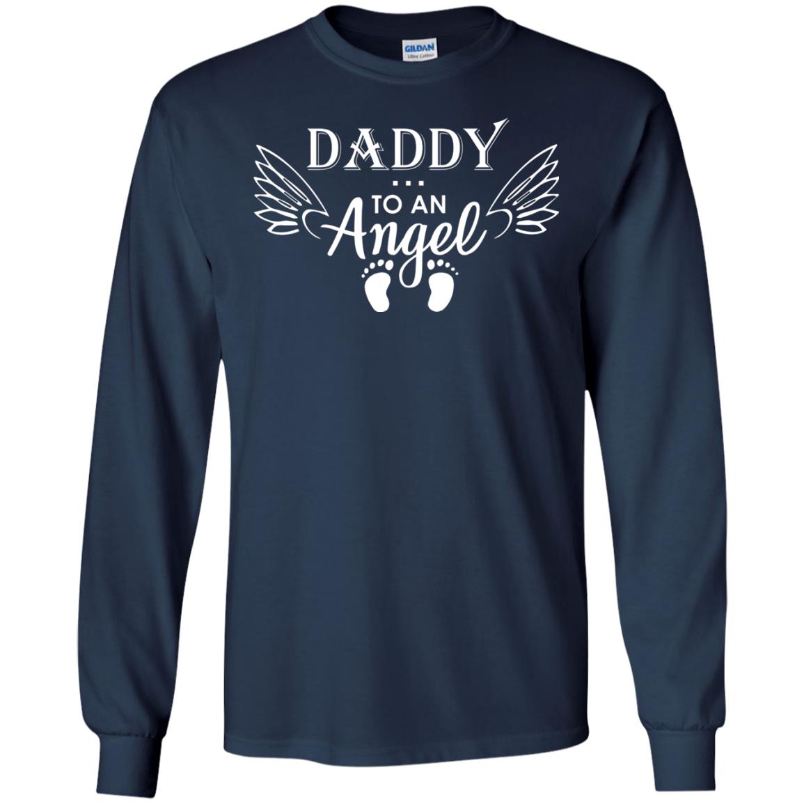 Daddy To An Angle Daddy In Heaven Shirt Navy
