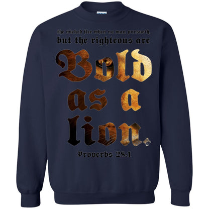 Christian T-shirt Bold As A Lion Navy
