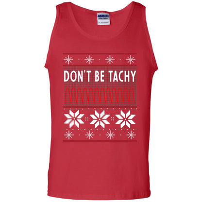 Don't Be Tachy Electrocardiogram Nursing Quote X-mas Gift Shirt Red