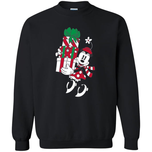 Christmas T-shirt Disney Minnie Mouse Christmas Gifts Black