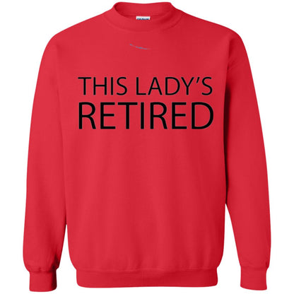 Retirement T-shirt This Lady Is Retired Red