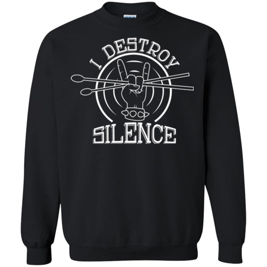 Drummer T-shirt I Destroy Silence Black