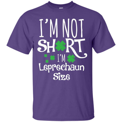 I_m Not Short I_m Leprecaun Size St Patricks Day Shirt For Funny Leprechaun Size Purple