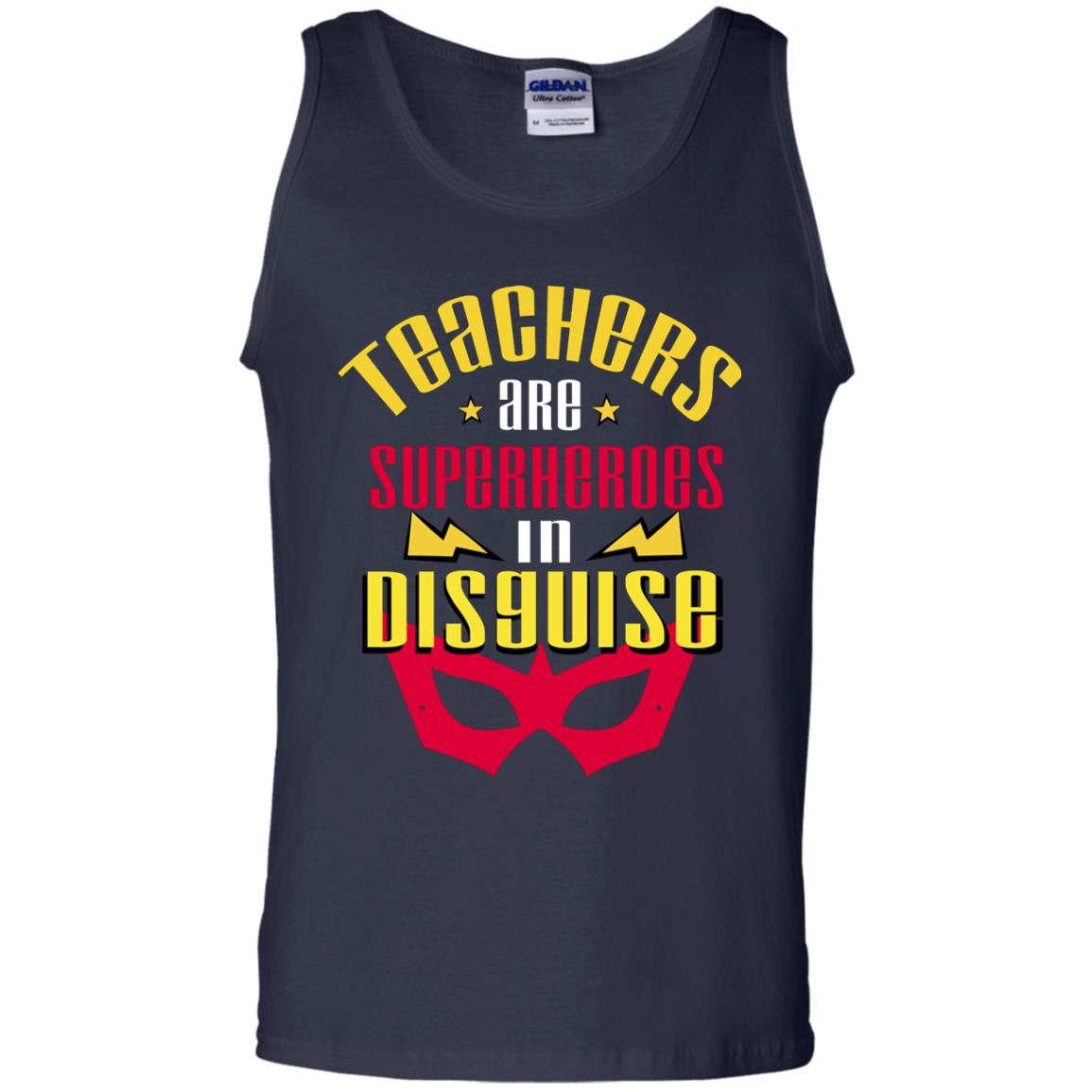 Teachers Are Superheroes In Disguise Movie Fan T-shirt Navy