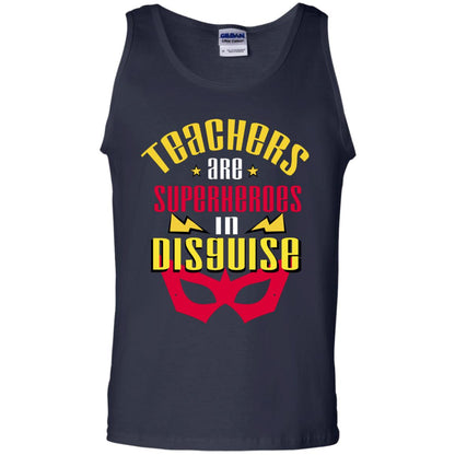 Teachers Are Superheroes In Disguise Movie Fan T-shirt Navy